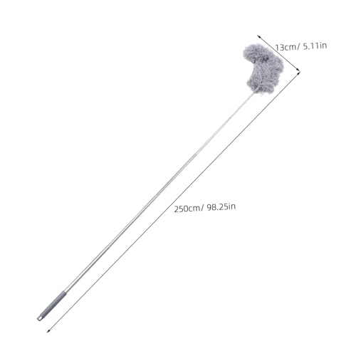 Hoement Teleskop Dachrinnenbürste mit Biegsamem Bürstenkopf Weiche Borsten für Schwer Erreichbare Stellen Reinigungstool für Dachrinnen Sicherer Gebrauch ohne Leiter Platzsparend von Hoement