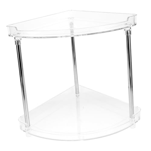 Hoement Transparenter Dreieckiger Badezimmer Küchen Organizer aus Stabilem Material Mehrschichtiger Eckregal Aufbewahrungsständer für Kosmetik und Gewürze Platzsparend Vielseitig Hoement Transparenter Dreieckiger Badezimmer Küchen Organizer aus Stabilem Material Mehrschichtiger Eckregal Aufbewahrungsständer für Kosmetik und Gewürze Platzsparend Vielseitig von Hoement