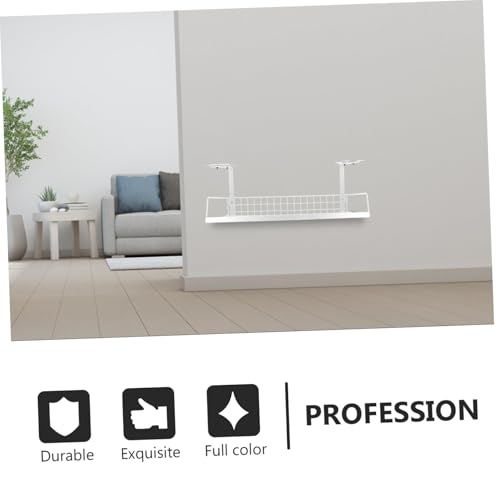 Hoement Under Desk Kabelhalter Kabelmanagement Ablage Kabelaufbewahrung Organizer Regal Kompakt Langlebig Platzsparend für Schreibtisch ohne Bohren Einfache Montage von Hoement