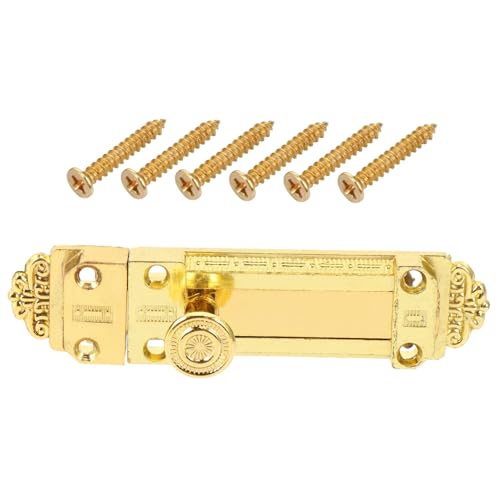 Hoement Vintage Europäischer Schiebeschloss Bolzenriegel aus Legierung Robustes Sicherheitsschloss für Türen Fenster Badezimmer Einfache Montage Langlebig und Verformungsbeständig Klein von Hoement