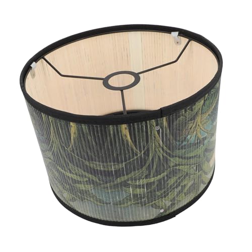 Hoement Vintage Lampenschirm aus Hochwertigem Holz mit Filigranem Blumenmuster Dekorativer und Langlebiger Lampenschirm für Deckenleuchte Vielseitig Einsetzbar für Wohn Schlafzimmer Warme von Hoement
