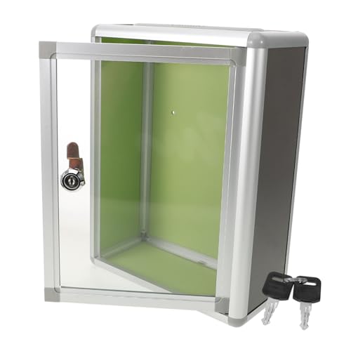 Hoement Wandbriefkasten Mit Schloss Transparenter Briefkasten Für Vorschläge Und Beschwerden Wetterfest Für Büro Und Zuhause von Hoement