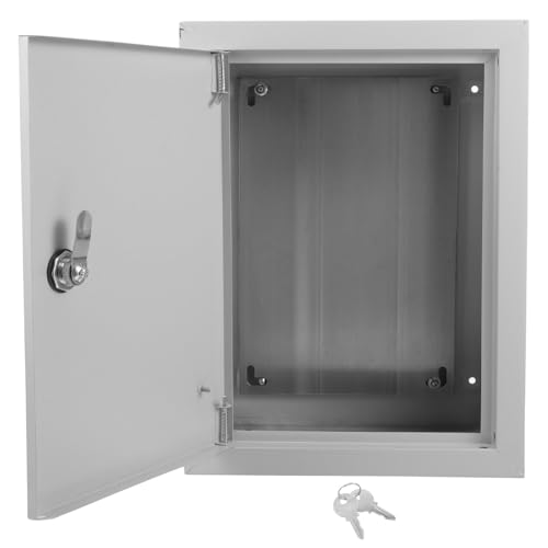 Hoement Wandmontierte Wetterfeste Aluminium verteilerdose Wasserdichte Elektronische Rostbeständige Außen steckdosen sicherheitsbox für Industrie und Garten von Hoement