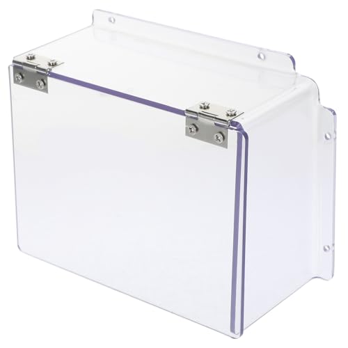 Hoement Wasserdichte Türklingel Abdeckung aus Robustem Acryl Regenschutz für Türsprechanlage und Zutrittskontrollgerät Einfacher Schutz vor Regen und Passend Leicht zu Montieren von Hoement