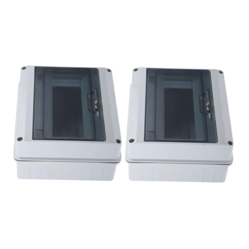 Hoement Wasserdichte Verteilerbox mit Transparentem Fenster Robustem Kunststoffgehäuse und Din schiene Wetterfeste Elektro Sicherungsschutzbox für Außenbereiche und Ladestationen Hoement Wasserdichte Verteilerbox mit Transparentem Fenster Robustem Kunststoffgehäuse und Din schiene Wetterfeste Elektro Sicherungsschutzbox für Außenbereiche und Ladestationen von Hoement