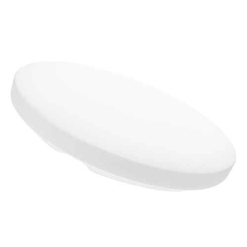 Hoement Weißer Runder Kunststoff Lampenschirm mit Schnellverschluss für Deckenleuchten LED Deckenleuchte Abdeckung für Küche Balkon Flur von Hoement