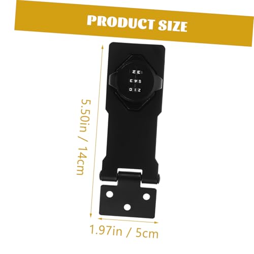 Hoement Zahlenschloss für Schranksicherung Stabiles Kombinationstürschloss ohne Schlüssel für Büromöbel Aktenschränke und Haushaltsschubladen Einfach Montierbar Langlebig und Sicher von Hoement