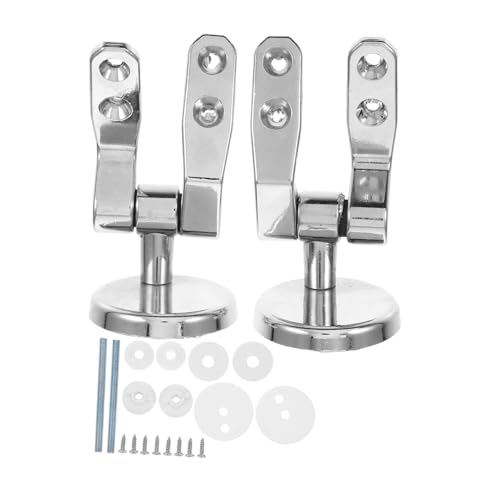 Hoement Zinklegierung Wc Sitz Scharnier Ersatzteil mit Schrauben Langlebig Passend für Standard Toilettendeckel Einfache Montage Stabile Befestigung Antibeschlagende Wc Sitzhalterung Hoement Zinklegierung Wc Sitz Scharnier Ersatzteil mit Schrauben Langlebig Passend für Standard Toilettendeckel Einfache Montage Stabile Befestigung Antibeschlagende Wc Sitzhalterung von Hoement