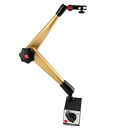 Hydraulisches Magnet-Messstativ Aktionsradius: 400 mm Hörger & Gässler 106306 Magnetstativ Magnetfuß 1000 N schaltbar & Messuhrenhalter mit Feineinstellung von HG