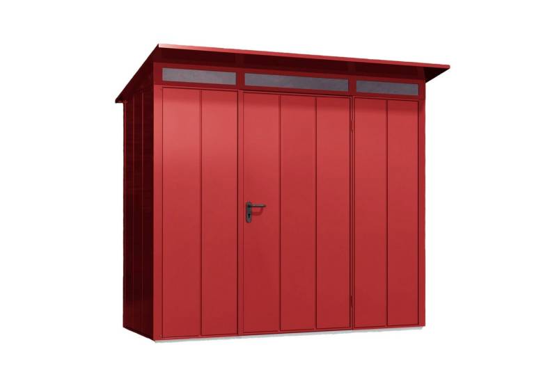 Hörmann Ecostar Gerätehaus Elegant mit Pultdach (248 x 153 cm), Metall von Hörmann Ecostar