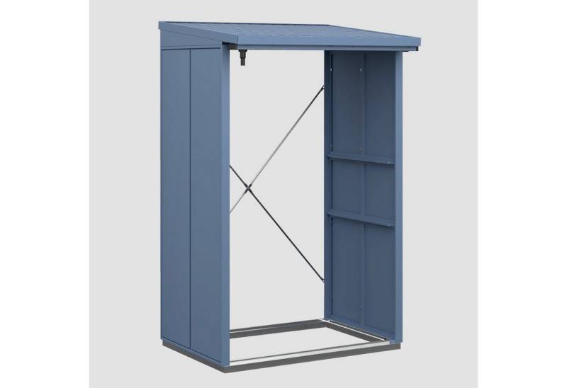 Hörmann Ecostar Kaminholzregal Elegant Typ aus Metall (123 x 103 x 198 cm (T x B x H), feuerverzinktes Stahlblech von Hörmann Ecostar