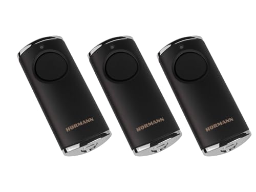 3X Hörmann HS1 BS Schwarz 1-Befehl Handsender BiSecur 868 MHz von Hörmann
