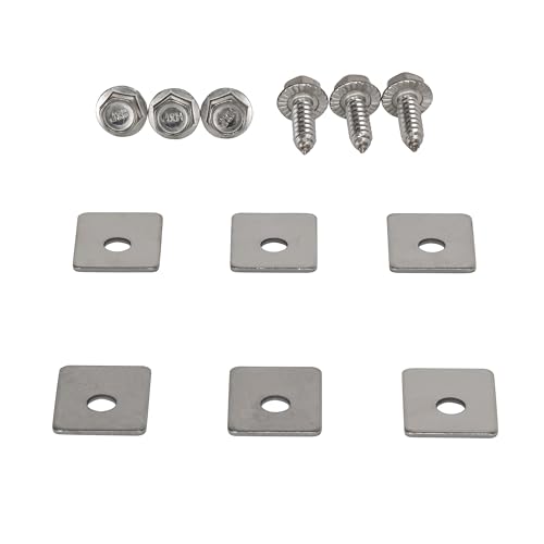 Hörmann Befestigungsmaterial für Kunststoff-Zahnstangen Länge 1000 mm (Schrauben-Set für Zahnstangen, 6x Schrauben, 6x Platte) von Hörmann