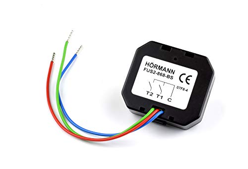 Hörmann 2-Kanal-Funksender-Unterputz FUS2-868-BS mit 868 MHz BS für den Einbau in Unterputz-Elektrodosen, Kunststoff, nicht wasserfest von Hörmann