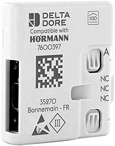 Hörmann DeltaDore Gateway HCP Adapter (zur Steuerung von Garagentor-Antrieben über Tydom Smart Home System, inkl. Anschlussleitung, 51×47,5×16 mm) 4510103, weiß von Hörmann