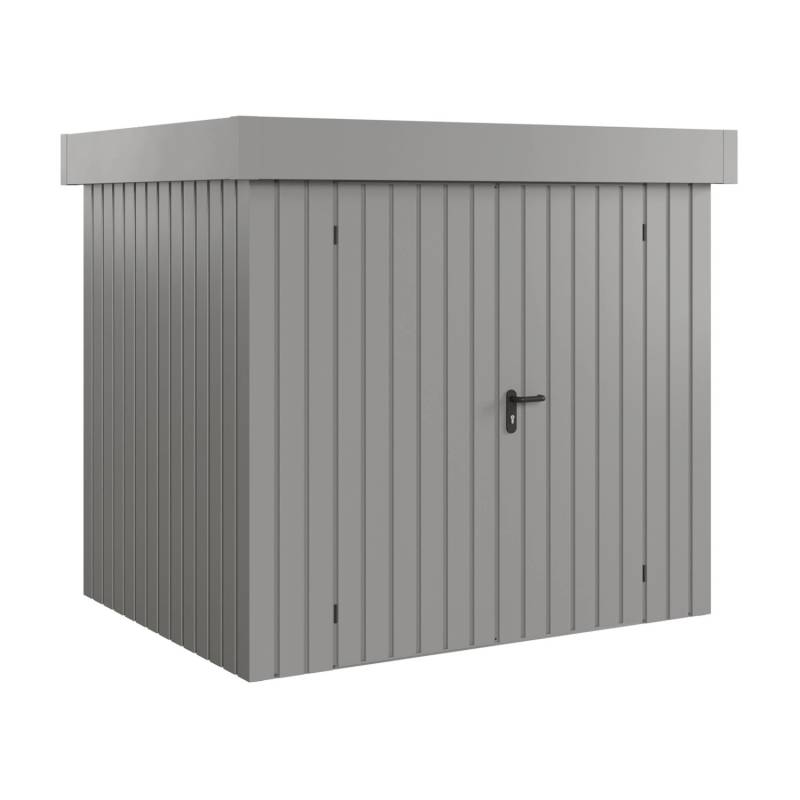 Hörmann EcoStar Gerätehaus Euroline Flachdach 2-flg 237 x 181 cm Graualuminium Hörmann EcoStar Gerätehaus Euroline Flachdach 2-flg 237 x 181 cm Graualuminium von Hörmann
