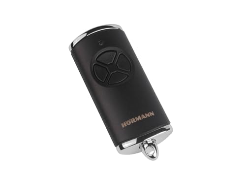 Hörmann HSE4 BS Schwarz Matt mit verchromten Kappen 4-Befehl Handsender BiSecur 868 MHz von Hörmann