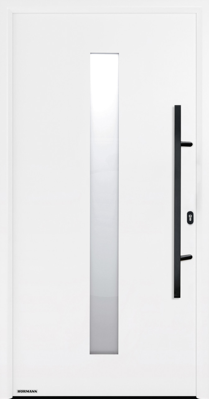 Hörmann Haustür Thermo65 Motiv 610S verkehrsweiß Rechts 110 x 210 cm von Hörmann