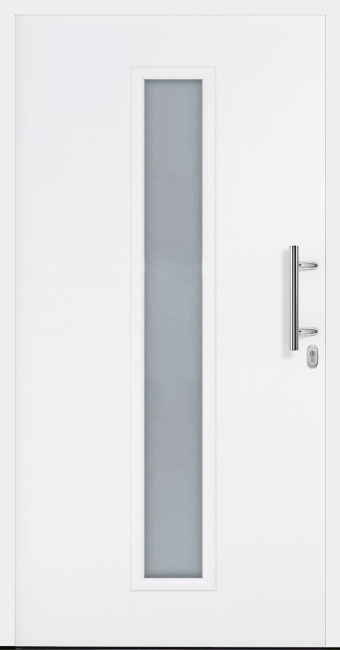 Hörmann Haustür Noblesse weiß DIN rechts 100 x 210 cm weiß von Hörmann