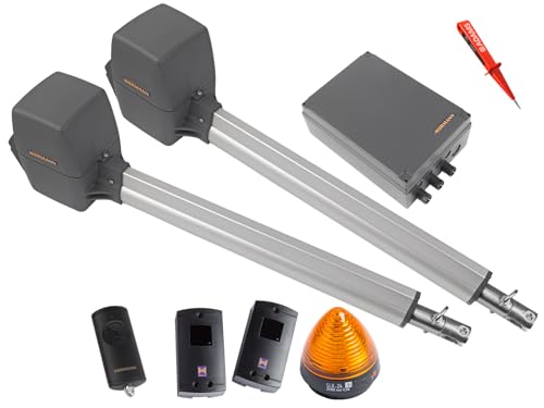 Hörmann Rotamatic PL2 BiSecur Serie 3 Drehtorantrieb 2-flüglig + 1x Handsender HSE4 BS + Lichtschranken EL301 + Warnlicht SLK EADAMS Set 5in1B SK von Hörmann