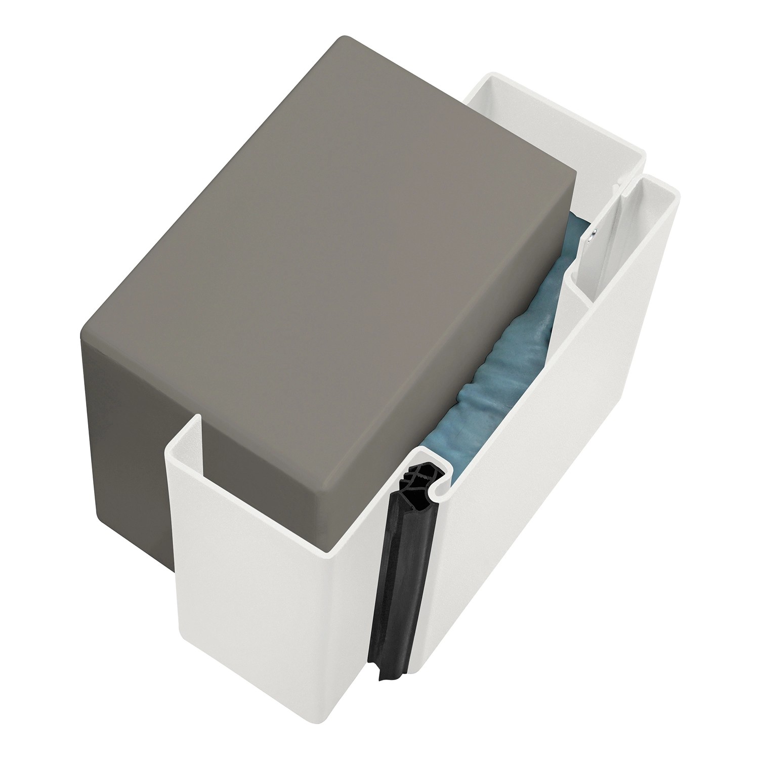Hörmann Stahlfutterzarge VarioFix MW 270 Lichtgrau 100 cm x 200 cm DIN L von Hörmann