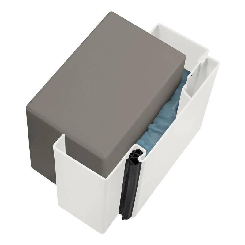 Hörmann Stahlfutterzarge VarioFix MW 270 Lichtgrau 100 cm x 200 cm DIN L von Hörmann