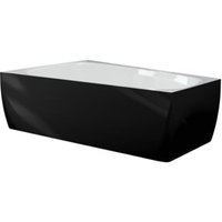 Hoesch Badewanne iSENSI Trapez 170x100cm, L, Üb.- + Abl, we., schw.-we. von Hoesch