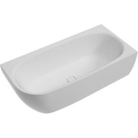 Hoesch Eck-Badewanne iSENSI Monolith 170x75cm, re, 1- Üb.- + Abl, weiß, weiß von Hoesch