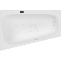 Hoesch Whirlpool iSensi Trap 1500x1000 Monolith li. System iSensi Weiß, BiColor Weiß-Schwarz von Hoesch