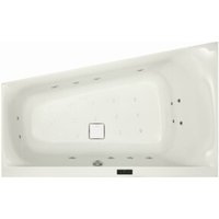 Hoesch Whirlpool iSensi Trapez 1500x1000 links Reviva II, weiß/verchromt/Motor links von Hoesch