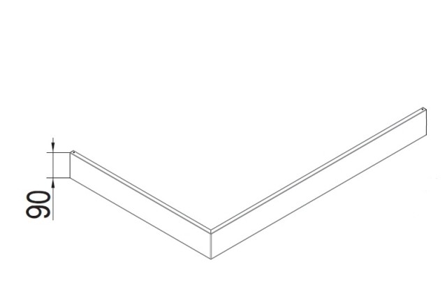 Hoesch weiße Aluminiumschürze für 27803 von Hoesch