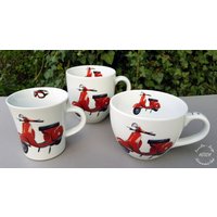 Becher Xxl Roller Rot Wunschname Muttertag Beste Freundin Freund Geburtstag Frühstückservice Kaffee Teetasse Porzellan Becher Xxl Roller Rot Wunschname Muttertag Beste Freundin Freund Geburtstag Frühstückservice Kaffee Teetasse Porzellan von HoeschPorzellan