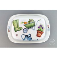 Butterdose Für 250 G Butter Porzellan Frühstücksservice Oma Opa Geschenkidee Beste Freundin Garten Gärtner Schubkarre Geburtstag von HoeschPorzellan