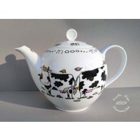 Teekanne 1, 30 L Kuh Porzellan Frühstücksservice Ostergeschenk Geschenk Beste Freundin Hochzeit Geburtstag von HoeschPorzellan
