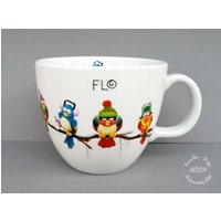 xxl Becher 1 Liter 0, 4 L 0, 22 Lustige Vögel Weihnachten Personalisiert Geschenk Beste Freundin Kinderporzellan von HoeschPorzellan