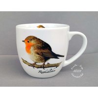 xxl Teekanne 1, 30 L Rotkehlchen Gräser Porzellan Frühstücksservice Muttertag Geschenk Beste Freundin Hochzeit Geburtstag Stövchen von HoeschPorzellan