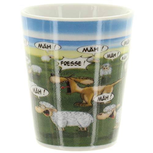 Hösti Eierbecher Schafherde Mäh! Mäh! Fresse! Schafe und Hund Hösti Eierbecher Schafherde Mäh! Mäh! Fresse! Schafe und Hund von Hösti