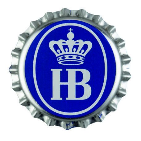 Magnet "Kronkorken" Silber von Hofbräu