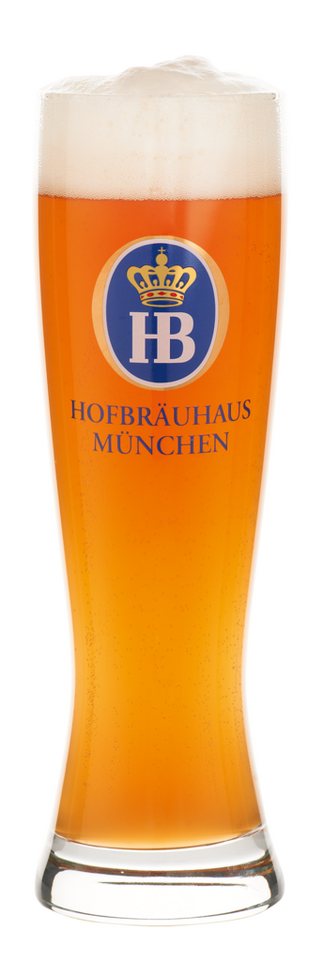 Hofbräuhaus München Bierglas Weißbierglas Elegante" 0,5 L, Glas, spülmaschinenfest, stabil, langlebig" von Hofbräuhaus München