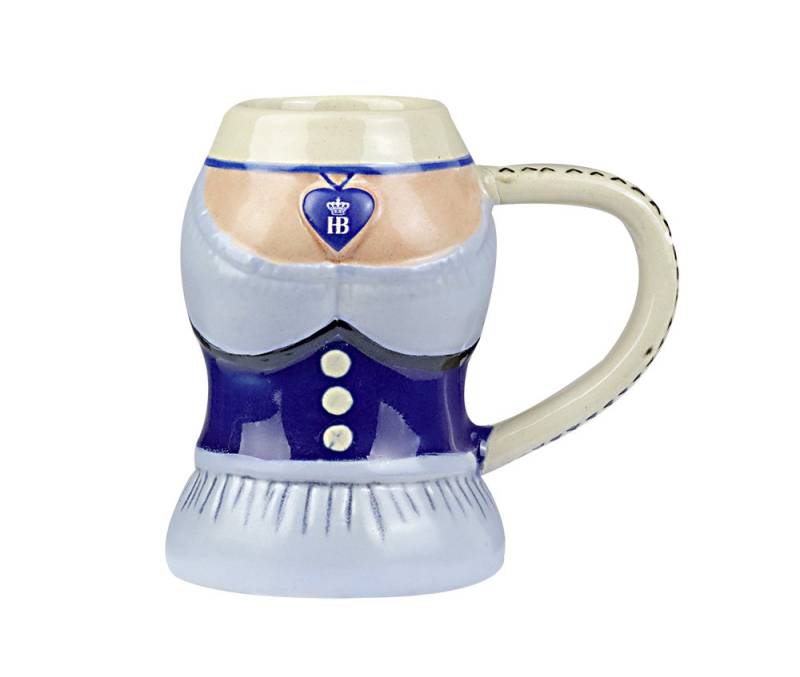 Hofbräuhaus München Schnapsglas Stamperl "Lederhose" / "Dirndl", aus Keramik von Hofbräuhaus München
