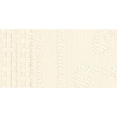 Hofer Tischläufer ?Welle? aus Damast mit eingewebten Aida-Feld für Kreuzstich zum Besticken, 40x100cm, 663612, beige von Hofer
