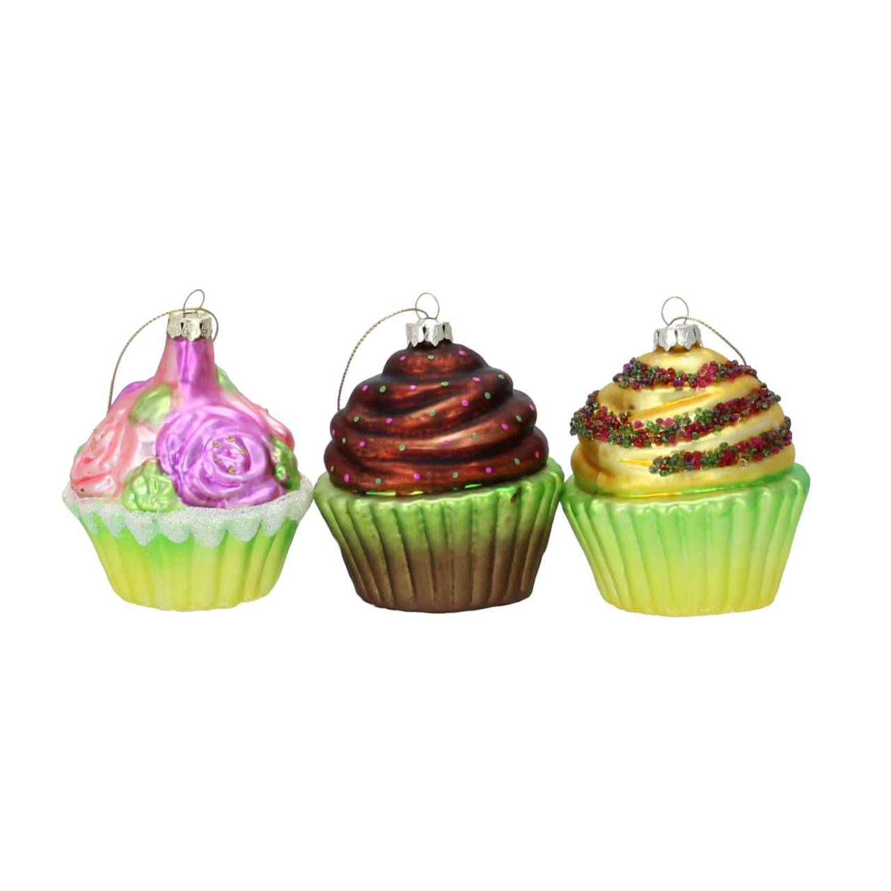 Hoff Interieur Christbaumschmuck Cupcakes 3-tlg. Set von Hoff-Interieur