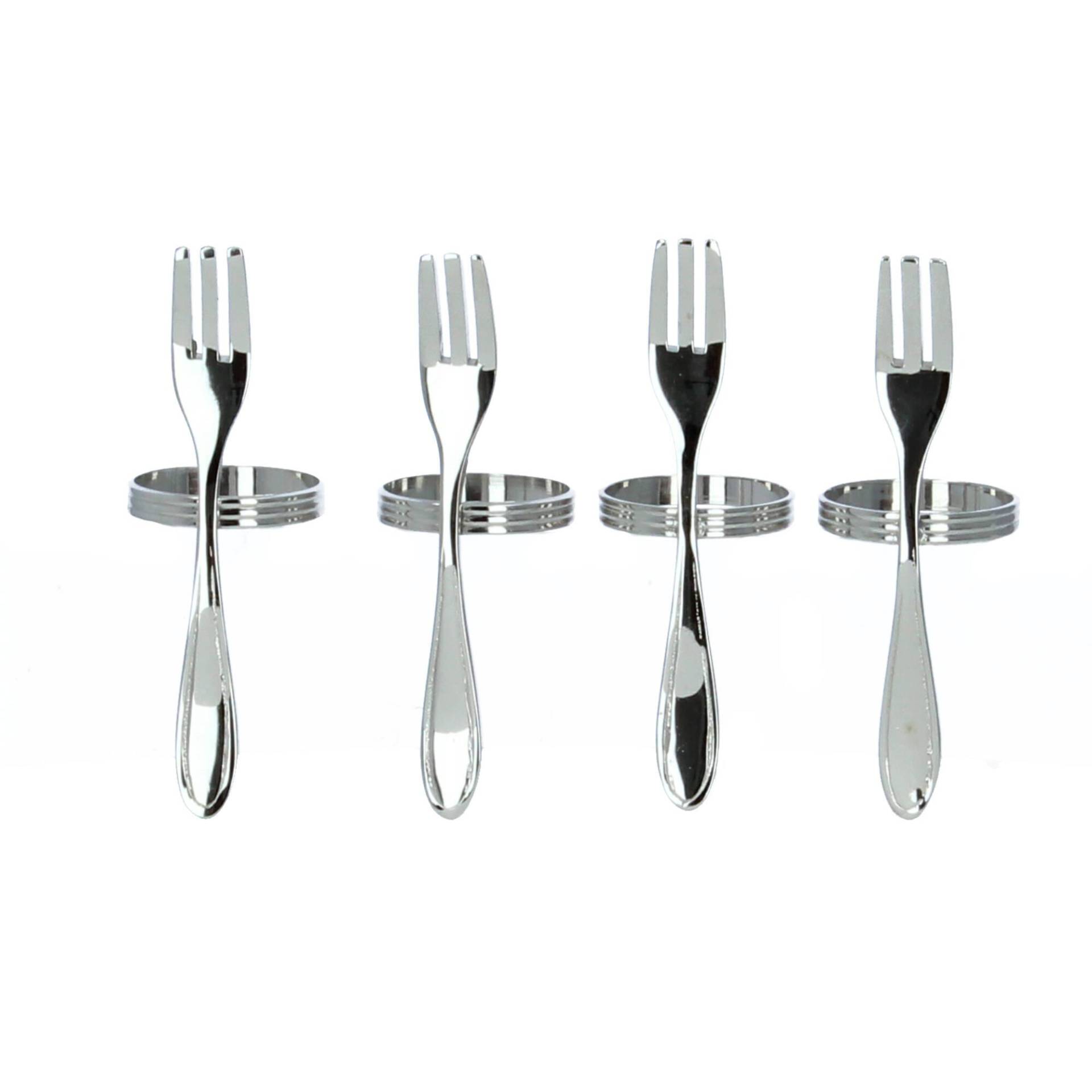 Hoff-Interieur Serviettenringe Gabeln 4er Set von Hoff Interieur