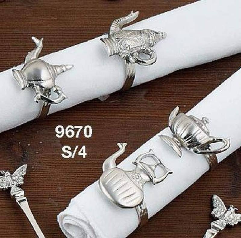 Hoff-Interieur Serviettenringe Kannen  4er Set  9670 von Hoff Interieur