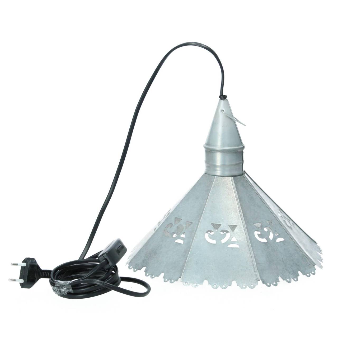 Hoff Lampe Metall Schirmlampe Deckenlampe Muster von Hoff-Interieur