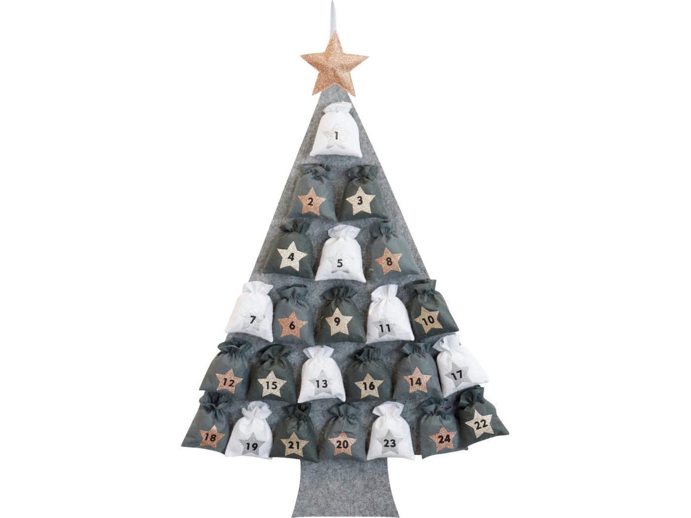 Hoff Dekofigur Adventskalender Baum 75 x 105 cm von Hoff