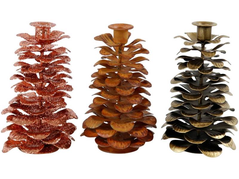 Hoff Kerzenhalter Pine mehrf. Kerzenhalter sortiert 12,5cm (1 Stück) von Hoff