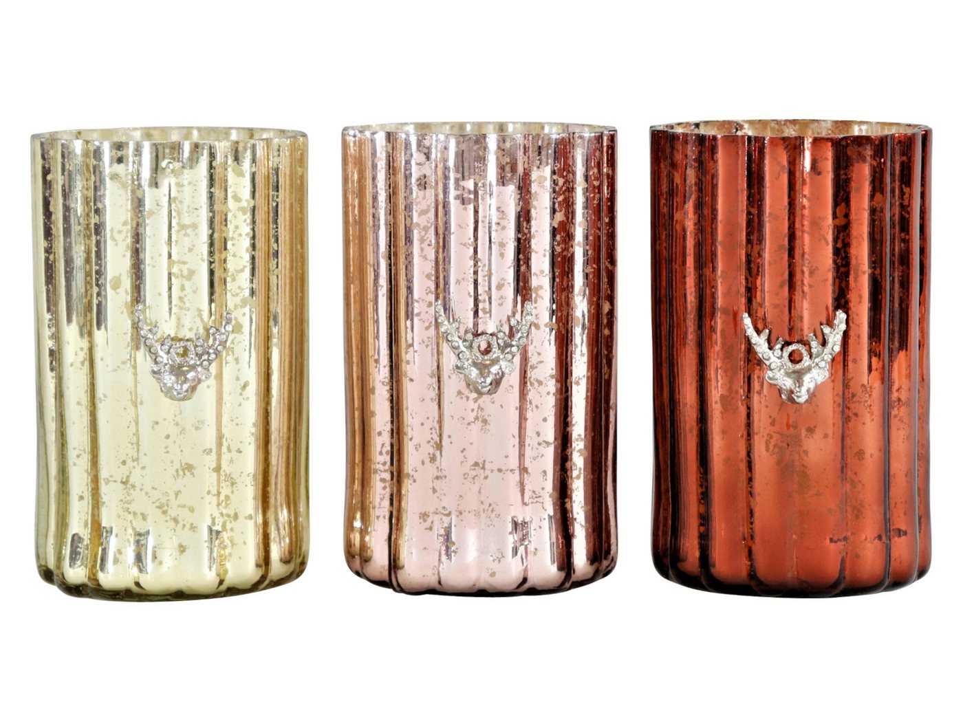 Hoff Windlicht Windlicht Hirsch sortiert 9 x 14,5 cm (1 Stück) von Hoff