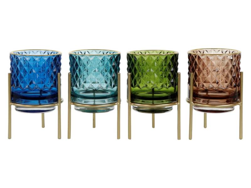 Hoff Windlicht Windlicht Loom sortiert 7 x 11,5 cm (1 Stück) von Hoff