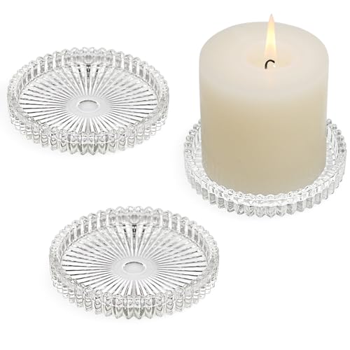 HofferRuffer Kerzenhalter aus Glas 3 Stück für Stumpenkerzen & Teelichtkerzen, Kerzenständer Stabkerzenhalter für Tischdekoration,Hochzeit,Party,Weihnachten,Wohnkultur,Klar HofferRuffer Kerzenhalter aus Glas 3 Stück für Stumpenkerzen & Teelichtkerzen, Kerzenständer Stabkerzenhalter für Tischdekoration,Hochzeit,Party,Weihnachten,Wohnkultur,Klar von HofferRuffer